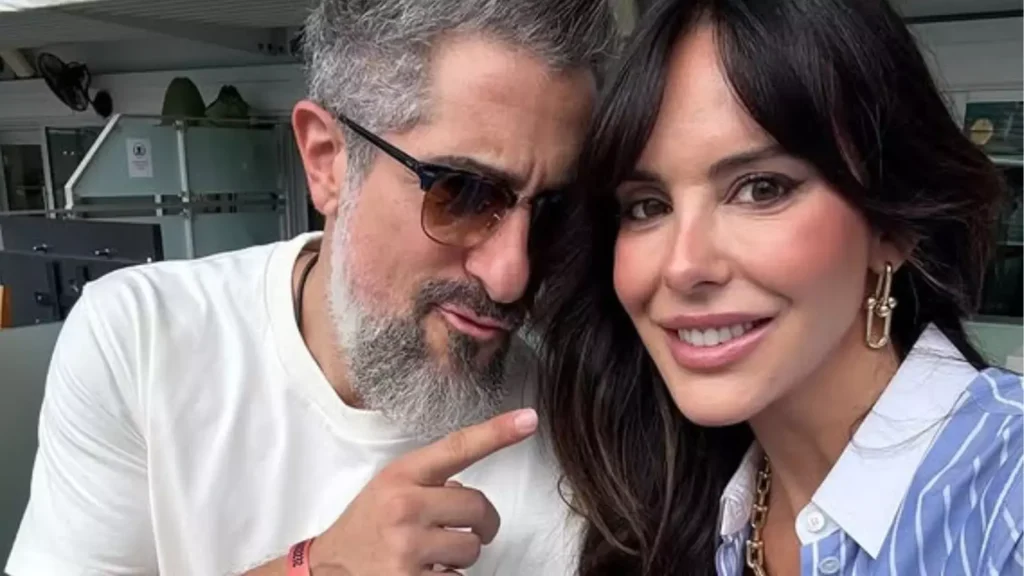 Marcos Mion posa ao lado de Suzana Gullo e fala sobre crises e maturidade no casamento