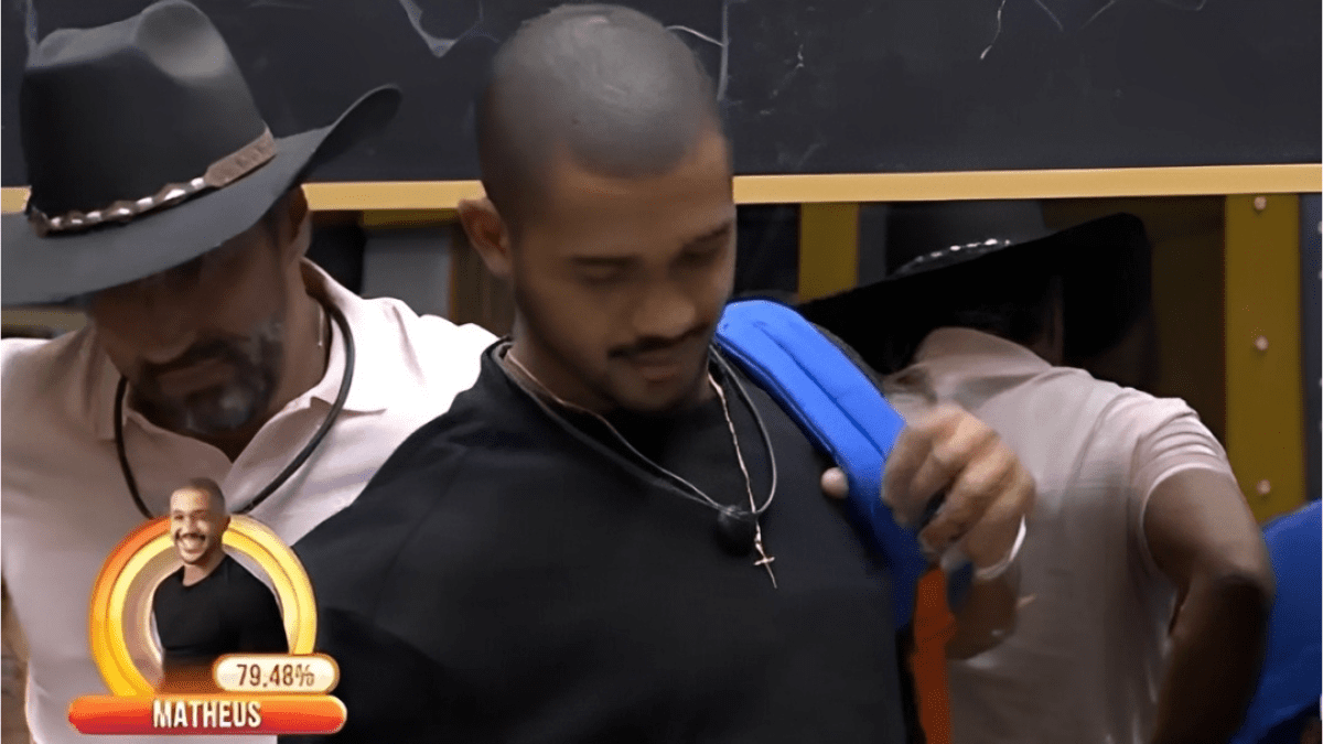 Matheus eliminado do BBB 26 com 79,48% dos votos após Paredão com Leandro e Brigido