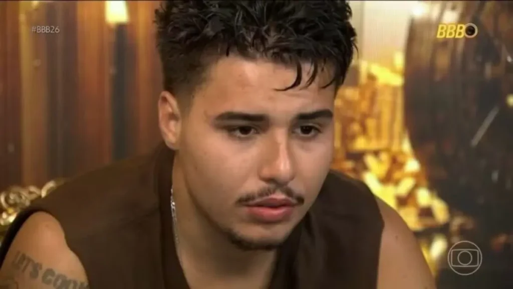 Pedro Henrique Espíndola, ex-participante do BBB 26, durante participação no reality antes da internação
