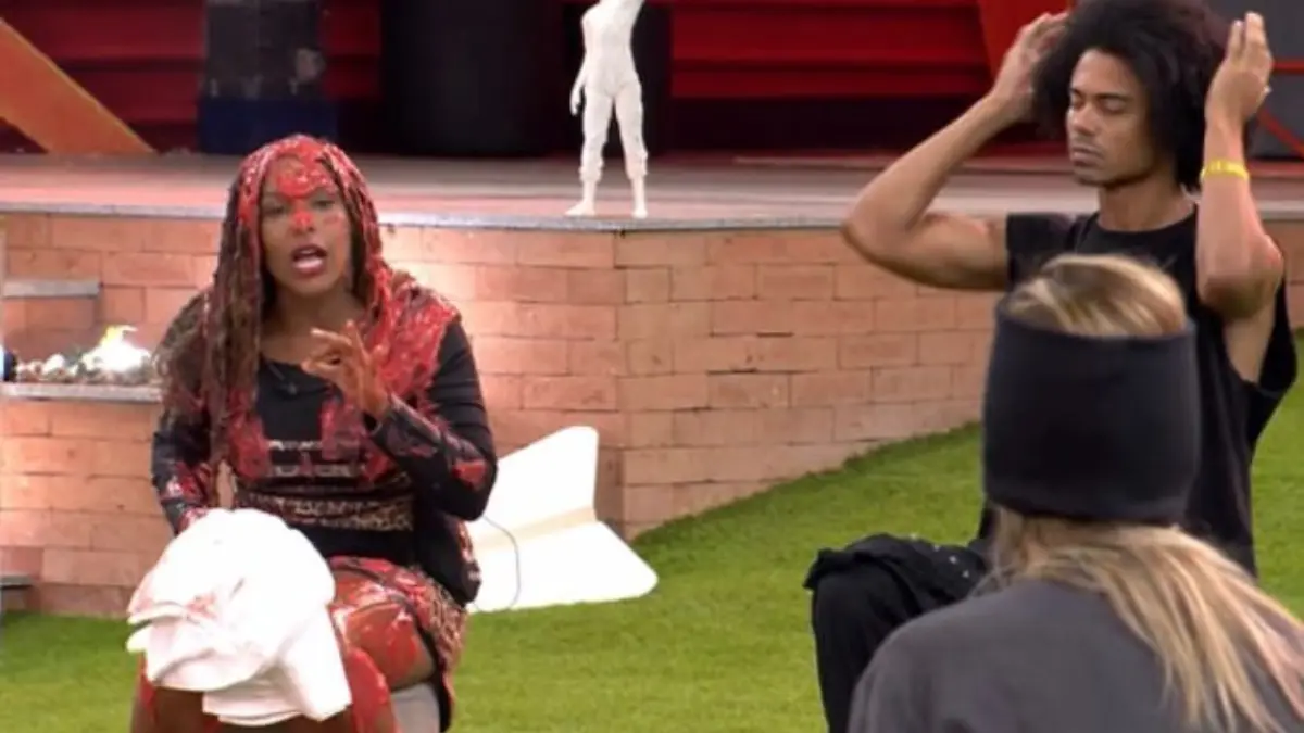 Sol durante o Sincerão no bbb 26em discussão com Ana Paula Renault